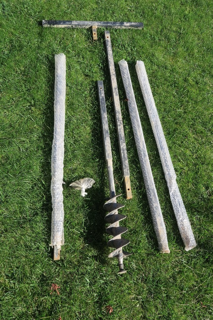 Grondboor diameter 80mm verlengbaar tot 5 m, Tuin en Terras, Ophalen of Verzenden, Gebruikt, Grondboor