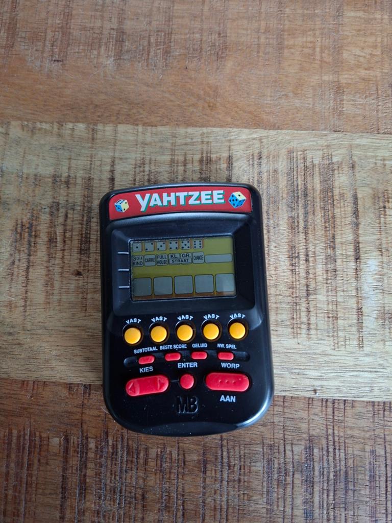Vintage Yahtzee handheld, elektronisch., Ophalen of Verzenden, Gebruikt, Jongen of Meisje