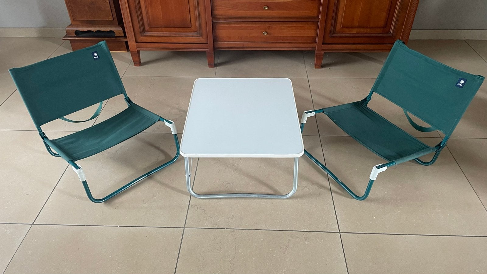 Lafuma campingstoelen en campingtafel set, Ophalen of Verzenden, Gebruikt, Campingstoel