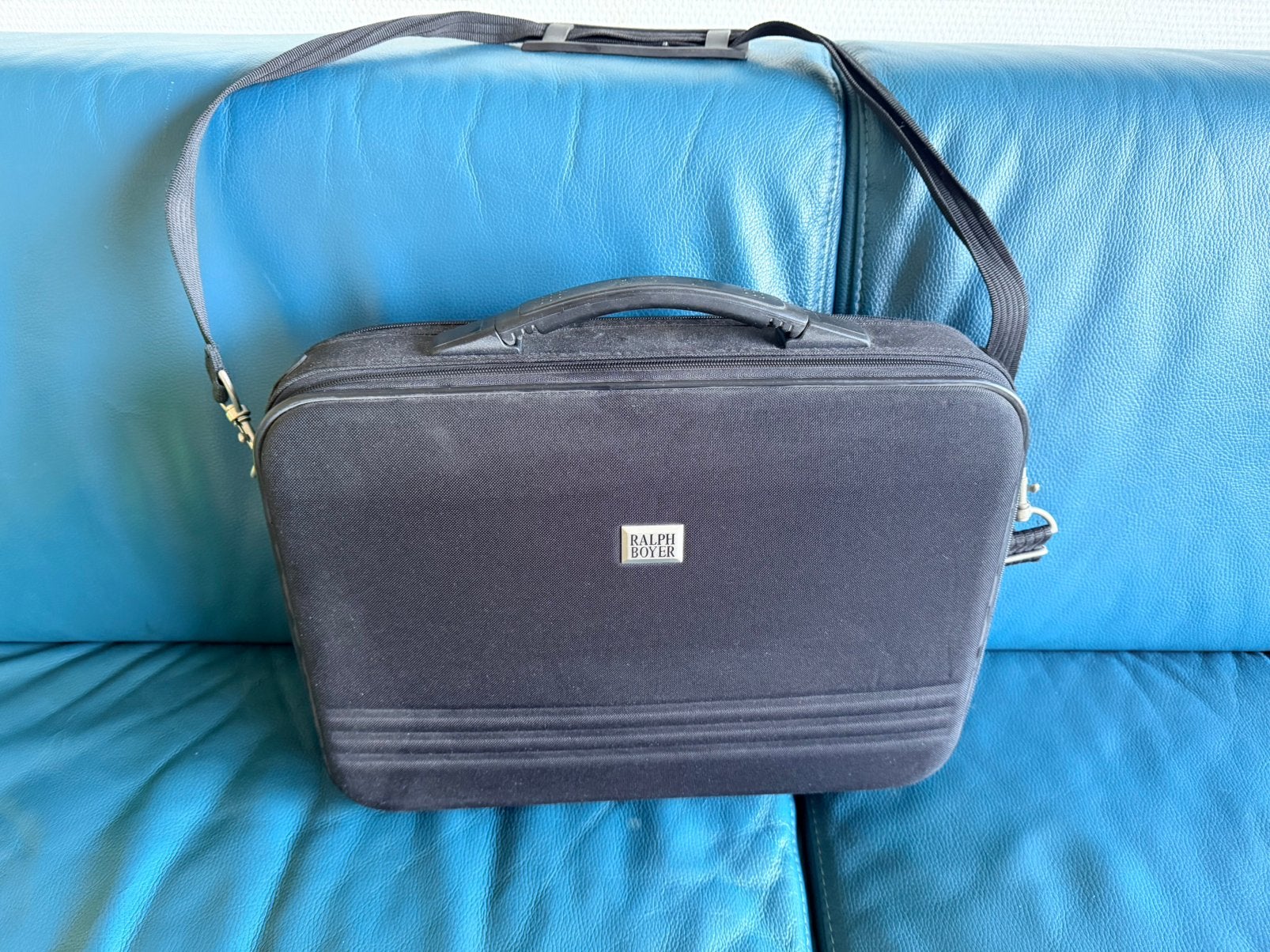 Ralph boyer laptoptas stevig zwart, 17 inch of meer, Ophalen of Verzenden, Zwart, Meerdere vakken