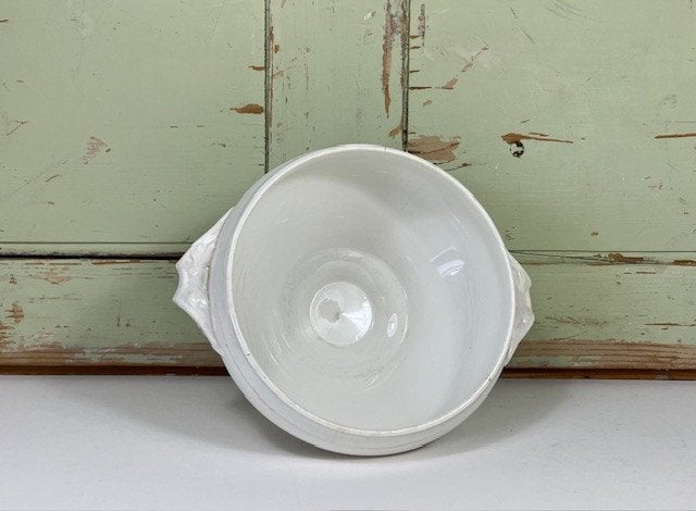 Antieke Franse witte terrine Digoin Sarreguemines 1875-1900, Antiek en Kunst, Ophalen of Verzenden