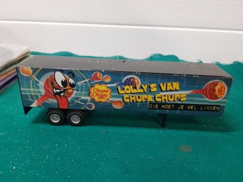 Lion car chupa chups oplegger, Verzamelen, Ophalen of Verzenden, 'T Olde Gre-j, Info@toldegrej.nl, Endepoelstraat 20f Didam