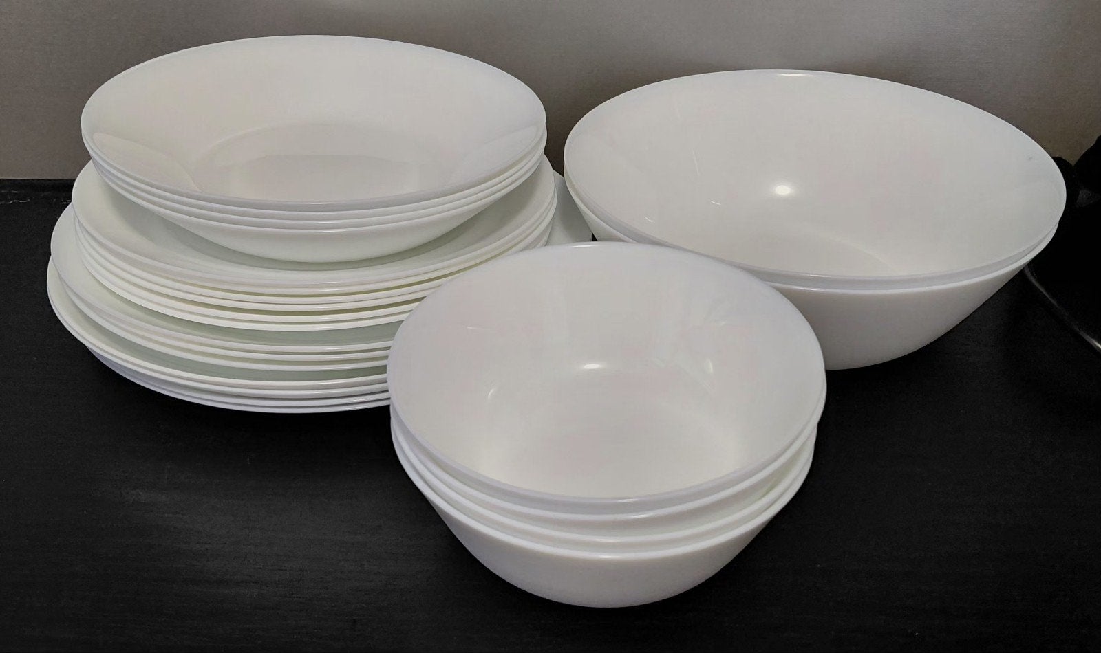 Divers wit servies van IKEA en Action, Ophalen, Gebruikt, Keramiek, IKEA