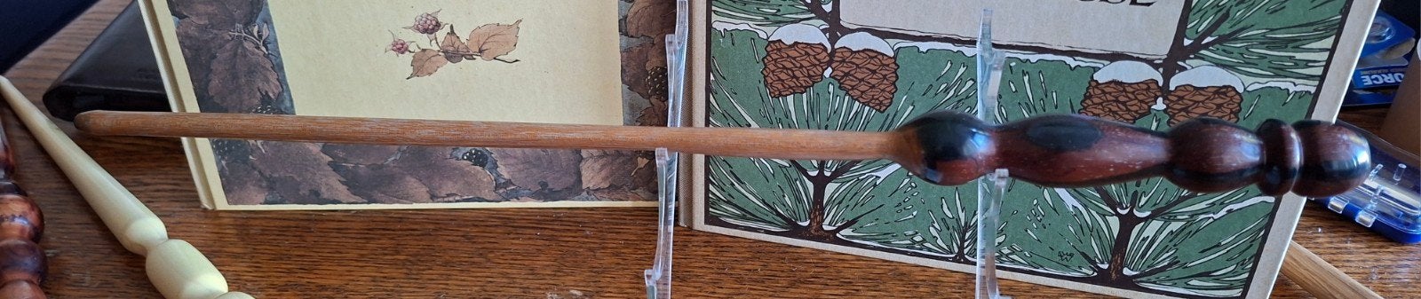 Handgemaakte Harry Potter Stijl Toverstok - Hout & Epoxy, Verzenden, Nieuw, Overige typen