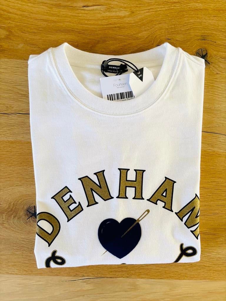 Denham Love Tee - Nieuw met kaartjes, Verzenden, Nieuw, Wit