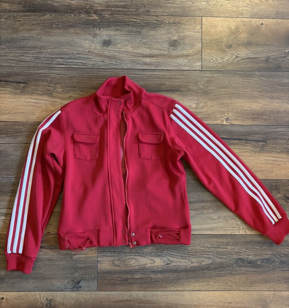 Vintage Adidas vest Rood EUR 38, Maat 38/40 (M), Adidas, Ophalen of Verzenden, Gedragen
