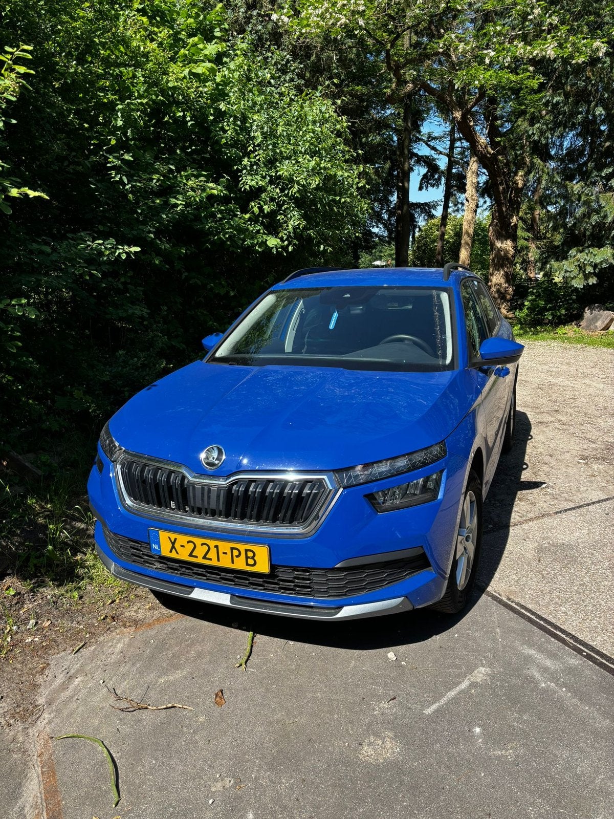 Skoda Kamiq 1.0 TSI Greentech 110pk Dsg-7 2024 Blauw, Auto's, 1147 kg, Blauw, 620 kg, 49 €/maand