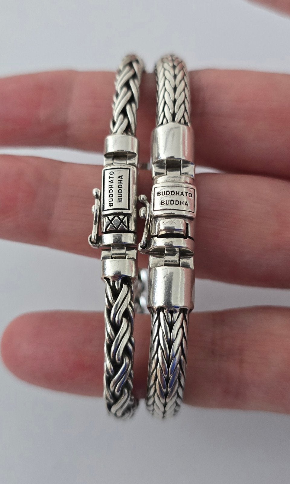 Buddha to Buddha armbanden, Ophalen, Zo goed als nieuw, Zilver, Zilver