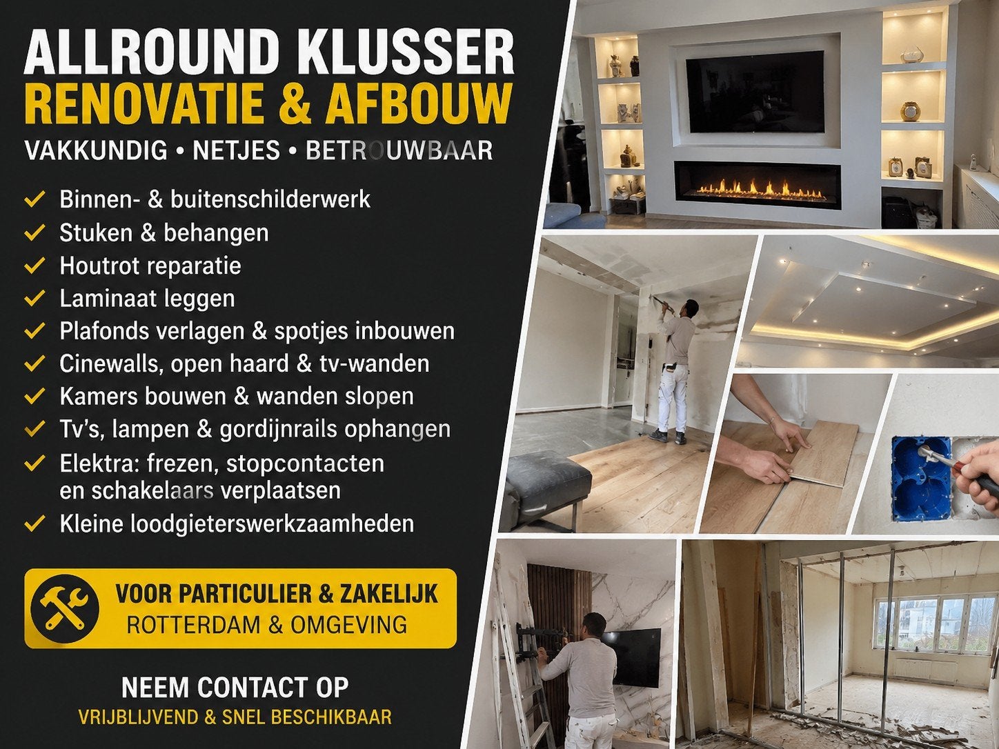 allround klusser, Ophalen