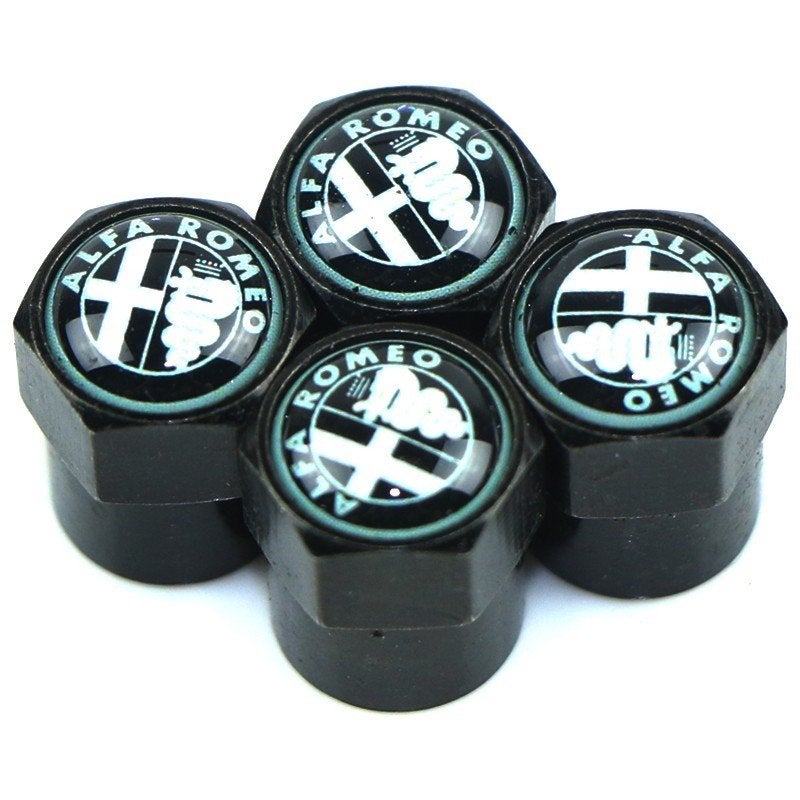4-pack Ventieldopjes met ALFA-ROMEO-LOGO (Gratis Bezorgd), Verzenden