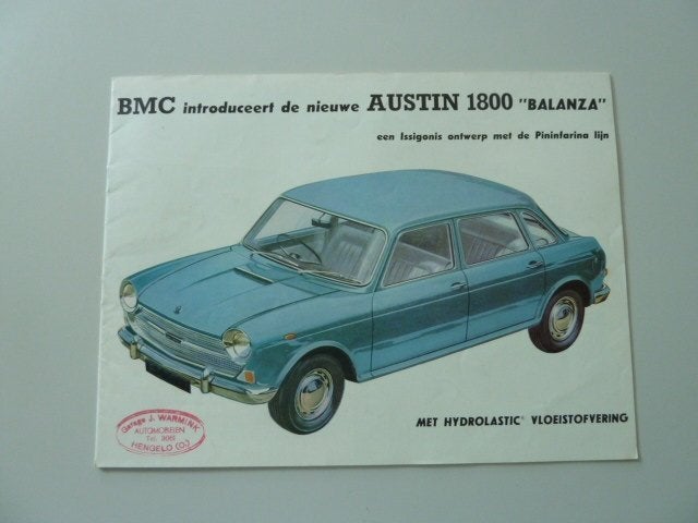 1966 Austin 1800 Balanza Brochure, Verzenden, Gelezen, Overige merken