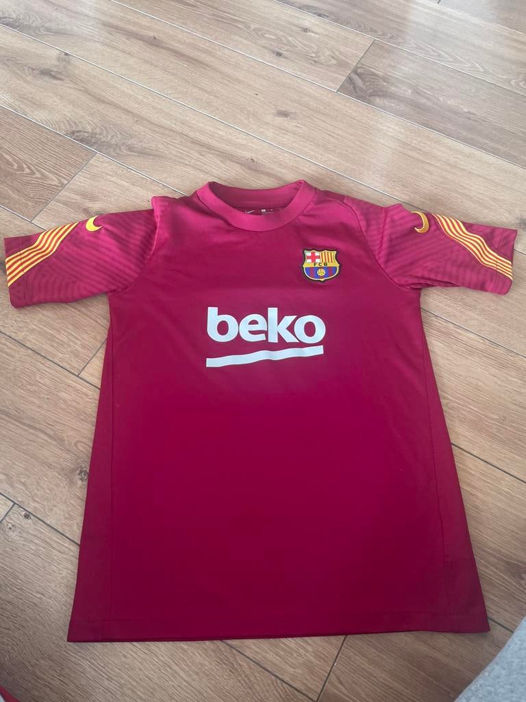 Maat 146 152 158 Voetbal shirt origineel nike fc barcelona, Ophalen of Verzenden, Zo goed als nieuw, Jongen of Meisje, Sport- of Zwemkleding