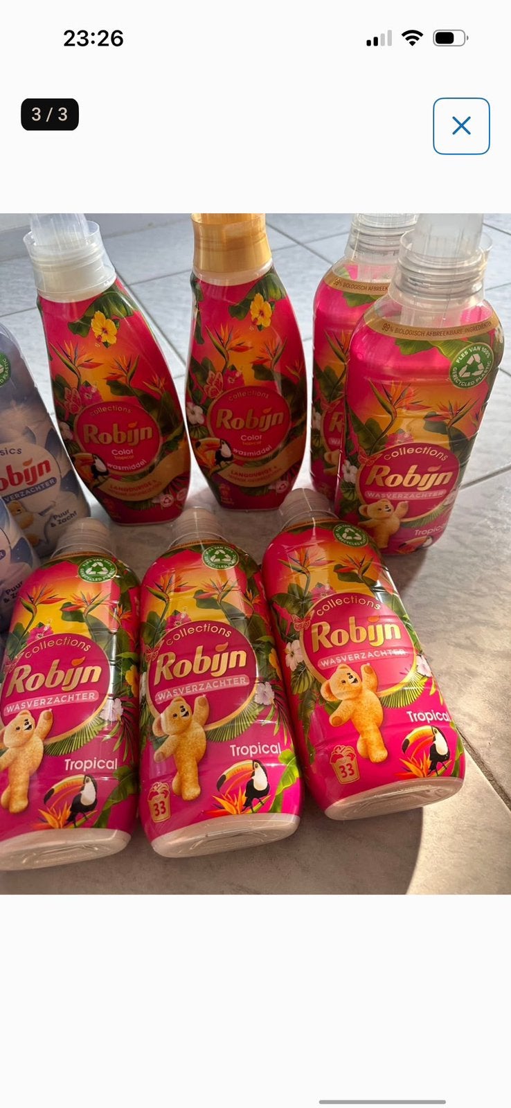 10x wasverzachter Robijn, Ophalen of Verzenden