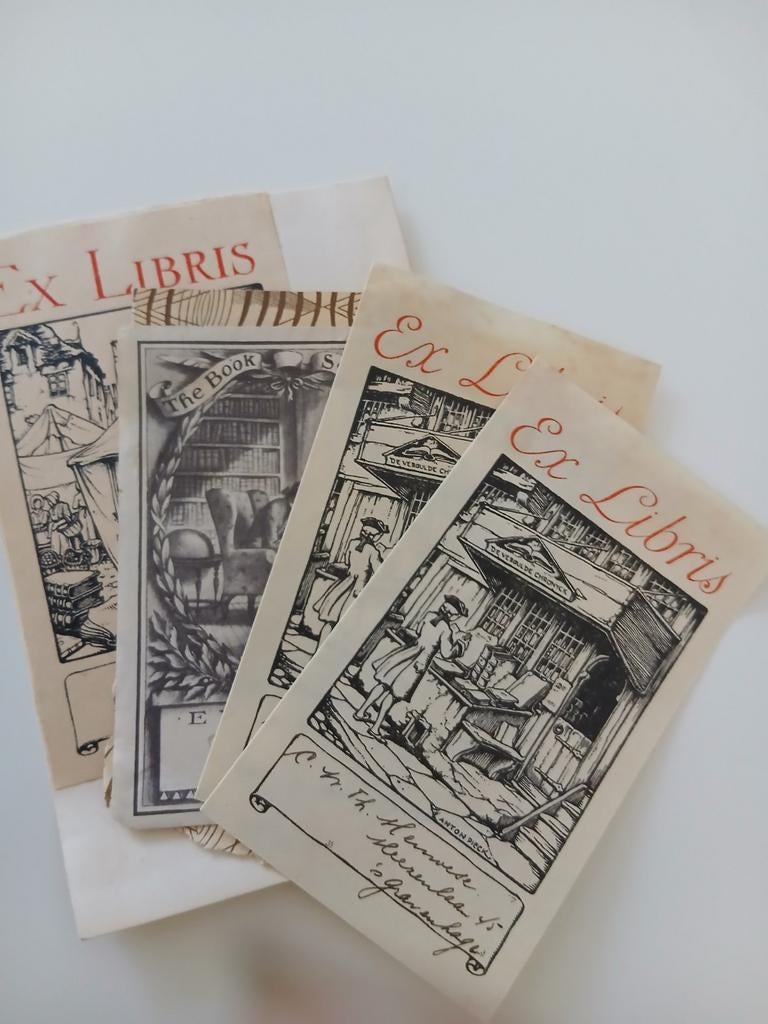 libris (boekenmerken), kleine grafische kunstwerkjes bedoel, Ophalen