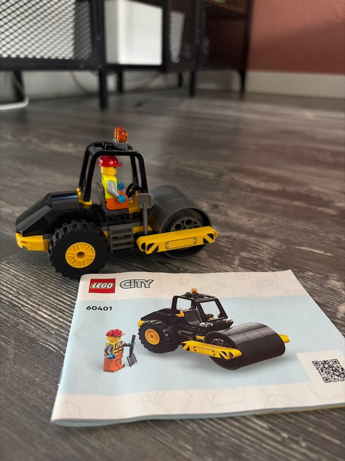 LEGO City Wegenwals 60401 met minifiguur en instructies, Ophalen, Zo goed als nieuw, Overige merken
