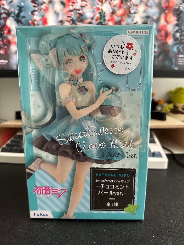 Hatsune Miku Sweet Sweets Choco mint figuurtje, Verzenden, Zo goed als nieuw