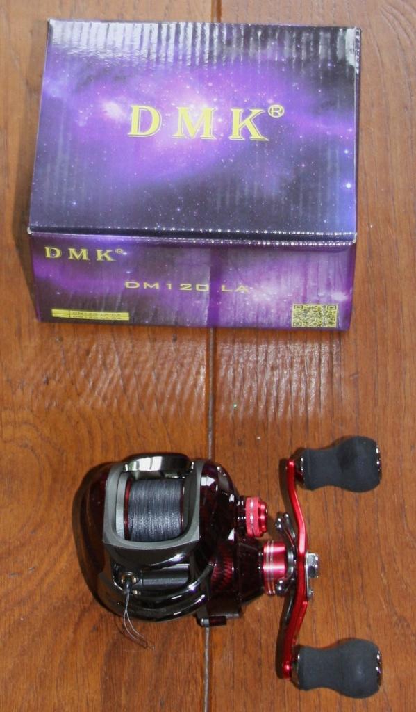 DMK Low Profile Baitcast Reeltje 11+1 Ball Bearings in Doos, Watersport en Boten, Hengelsport | Roofvissen, Ophalen of Verzenden