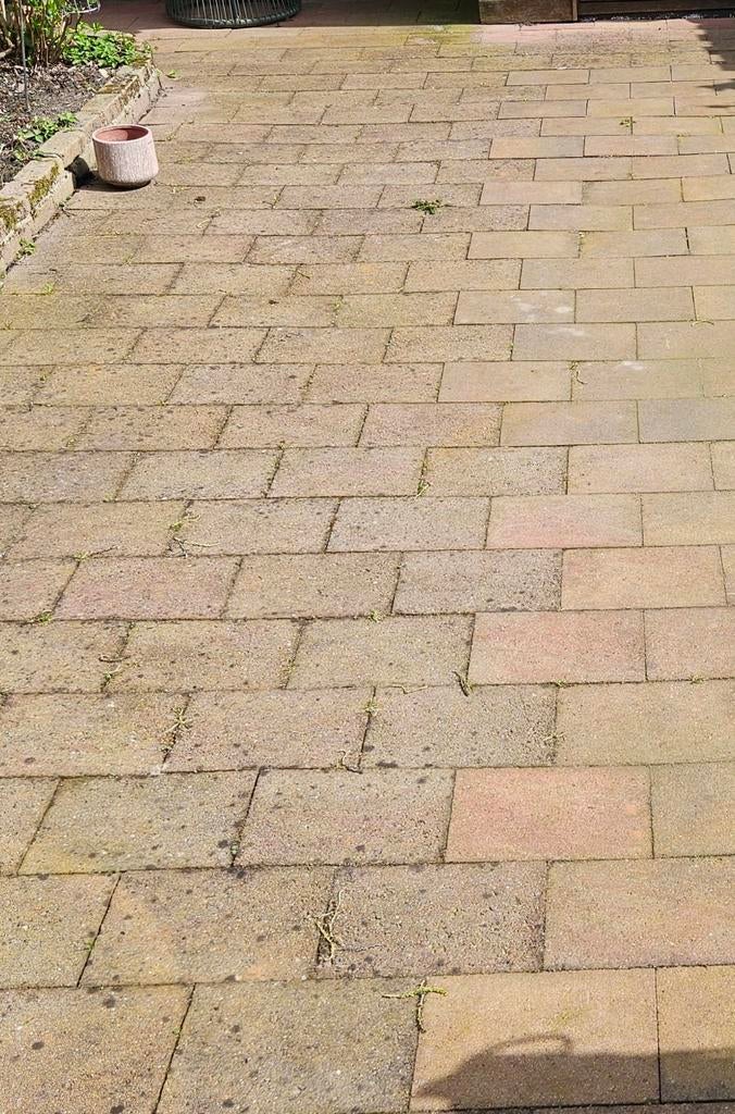 Tuinstenen 30m2 - Steen 30x20 - Ophalen eind mei, Tuin en Terras, Gebruikt, Ophalen of Verzenden, 10 m² of meer, Beton