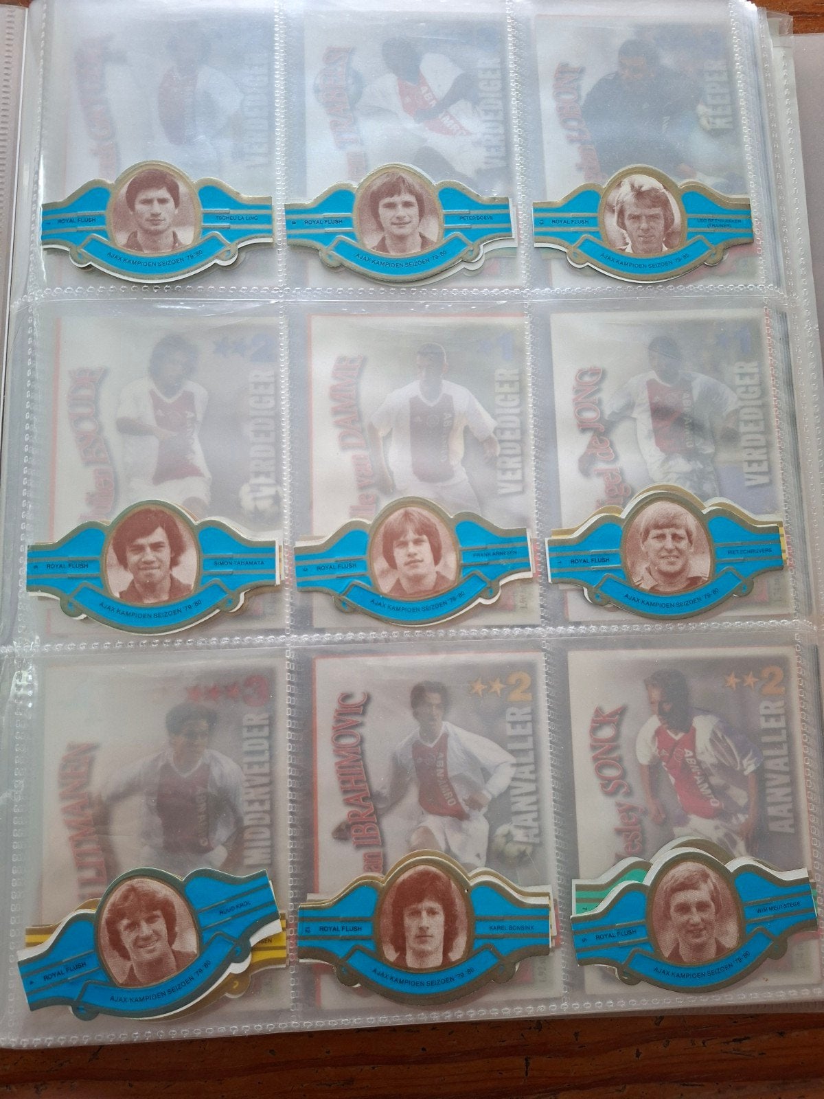 Complete set Ajax sigarenbandjes 79'-80' (Alle kleuren), Verzamelen, Ophalen of Verzenden