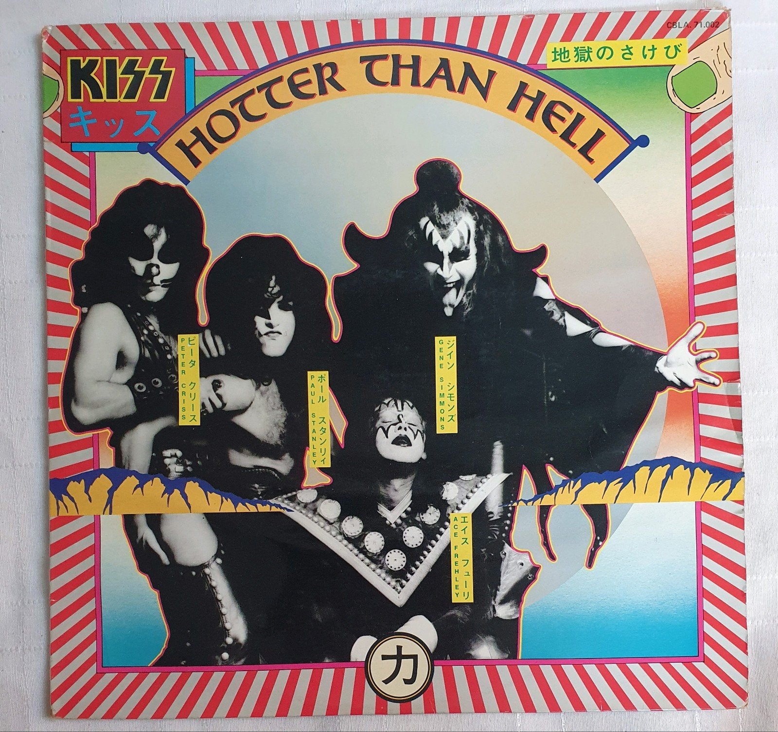 LP KISS - Hotter than hell - CBLA 71002 - 1977, LP, Verzenden, Zo goed als nieuw, Hardrock