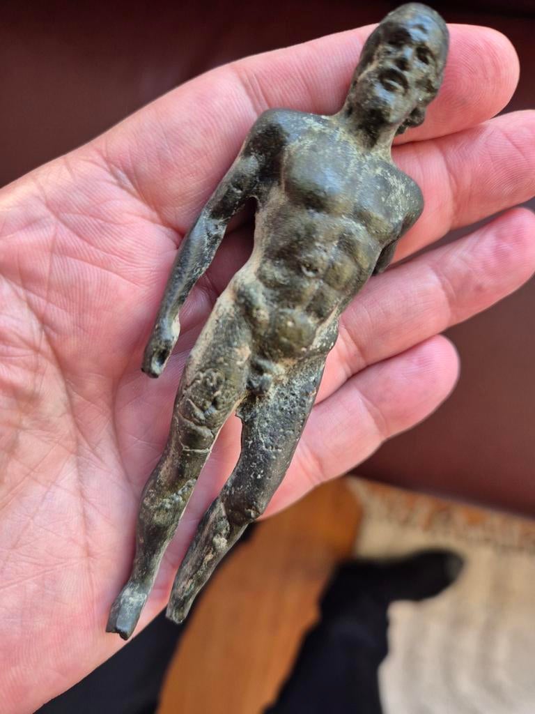 Grieks Riace beeld brons Replica, Antiek en Kunst, Ophalen of Verzenden, Brons