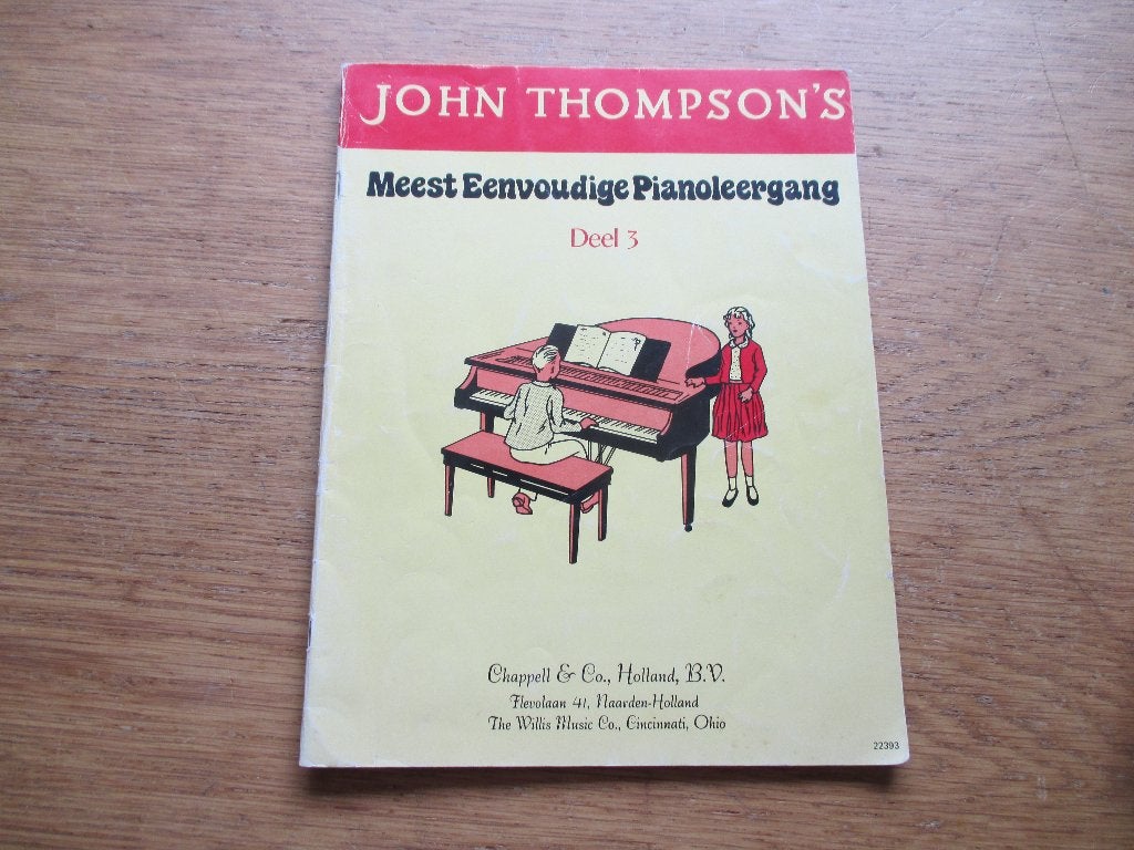 John Thompson's Meest Eenvoudige Pianoleergang Deel 3, Muziek en Instrumenten, Bladmuziek, Gebruikt, Klassiek, Les of Cursus, Ophalen of Verzenden
