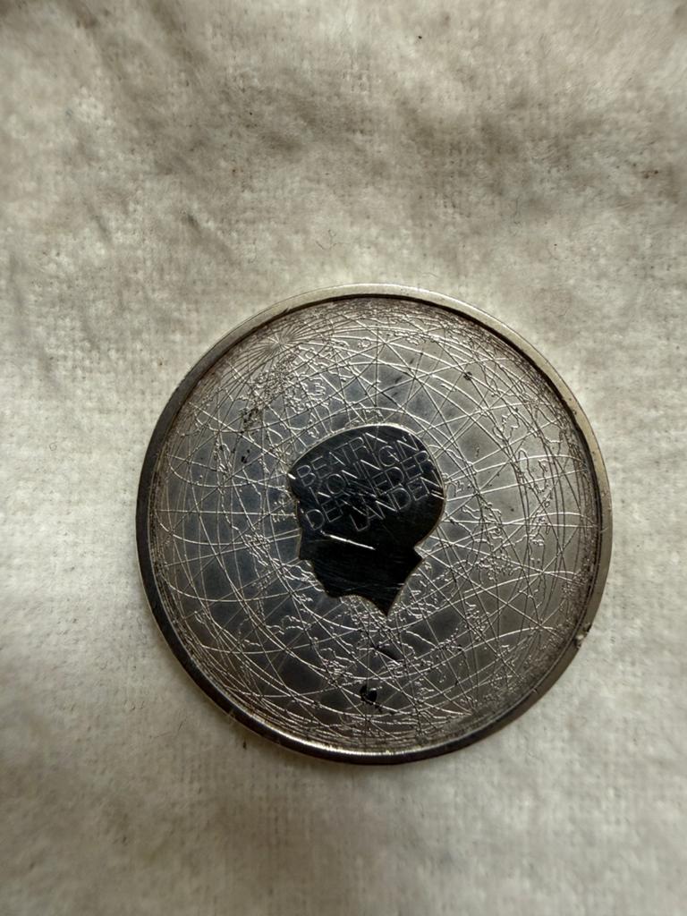 Herdenkingsmunt 5 euro 400 jarige vriendschap Australië, Koningin Beatrix, Zilver, Euro's, Ophalen of Verzenden