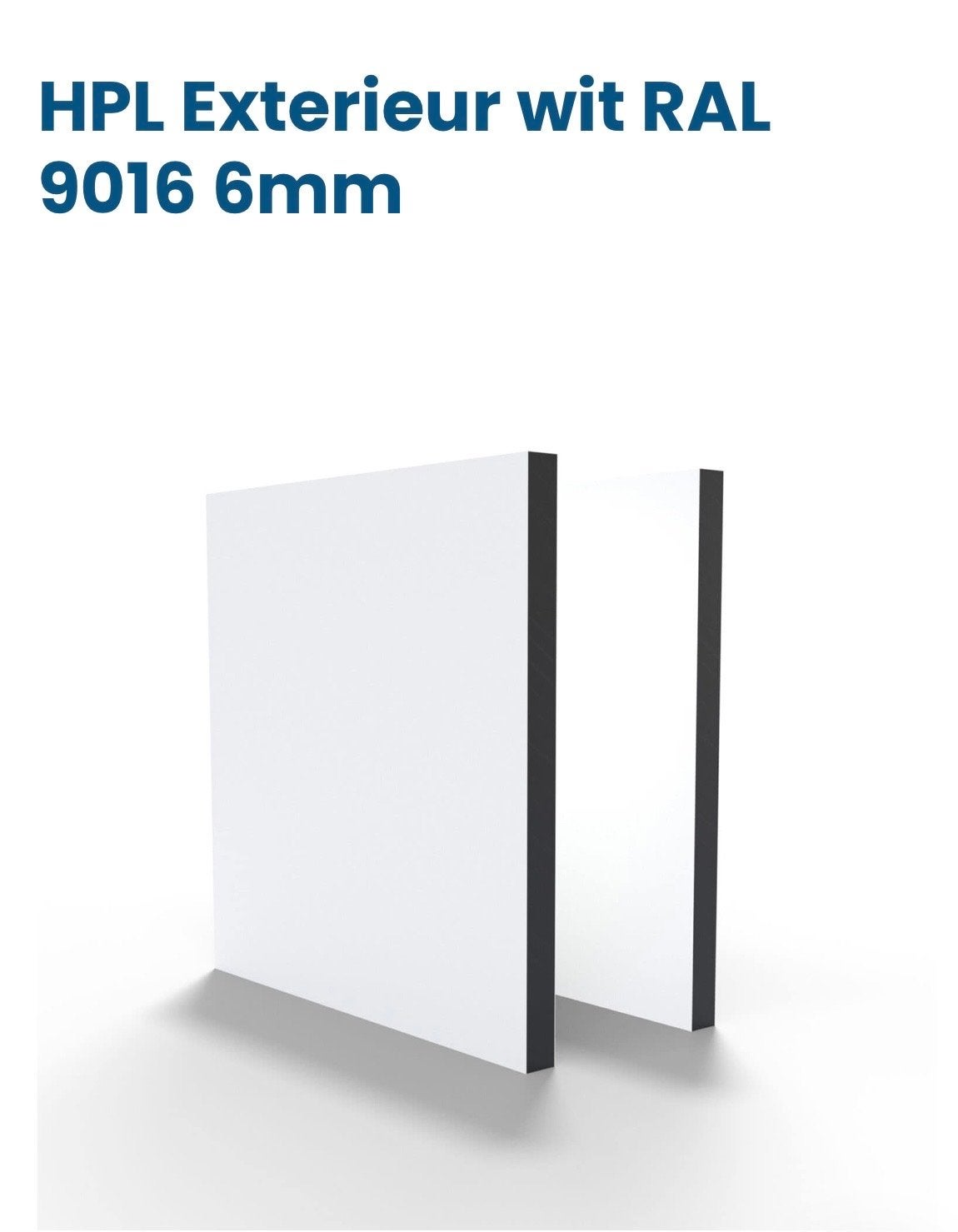 3 platen Trespa HPL Exterieur wit RAL 9016 6mm opruiming, Ophalen, Overige typen, Nieuw, 50 mm of meer