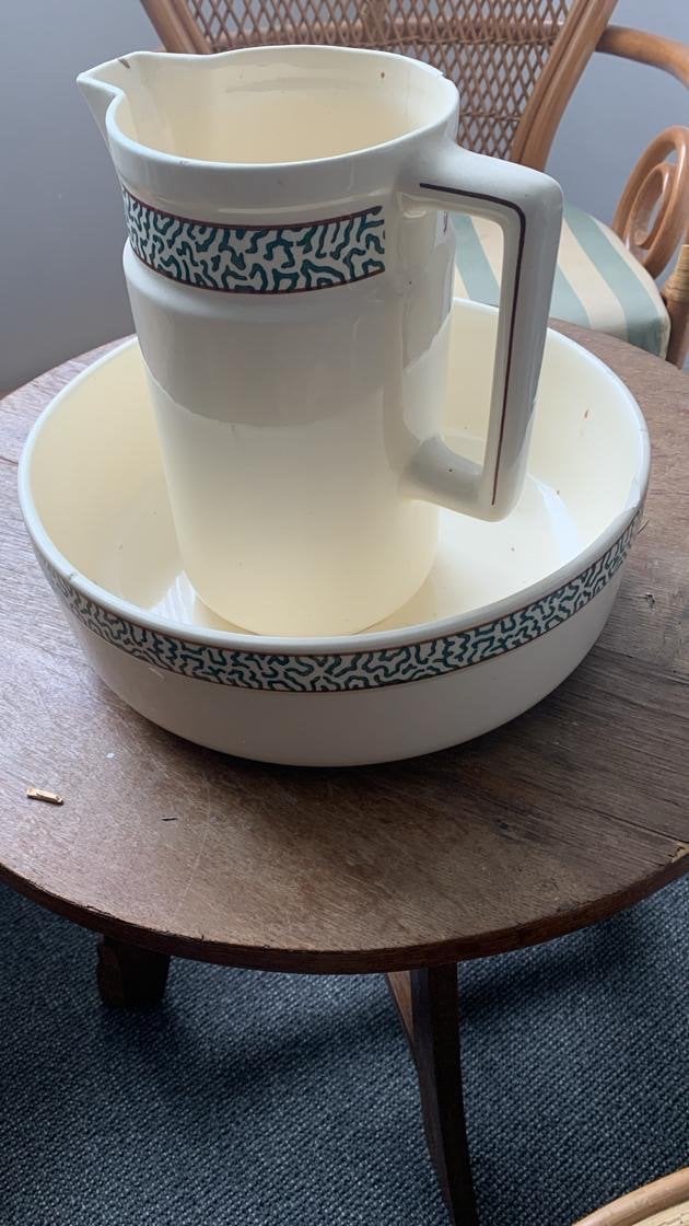 Vintage Royal Delft 1978 wash set Memphis, Antiek en Kunst, Antiek | Keramiek en Aardewerk, Ophalen of Verzenden