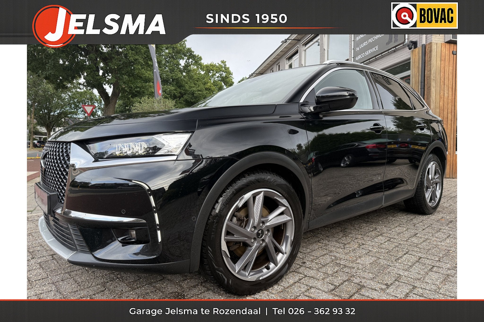 DS 7 Crossback E-Tense Rivoli Aut. Leer | CarPlay | Camera, Auto's, 4 cilinders, Zwart, Bedrijf, Hybride Elektrisch/Benzine