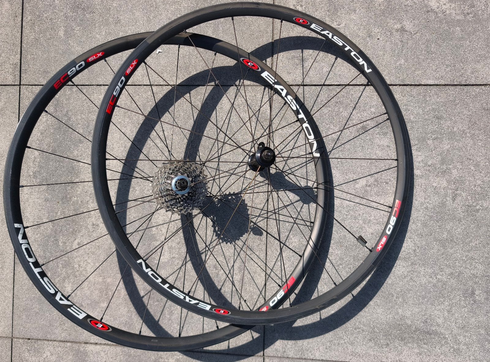 Easton EC90 carbon wielset evt met Shimano 10-speed pion, Wiel, Ophalen of Verzenden, Zo goed als nieuw, Easton