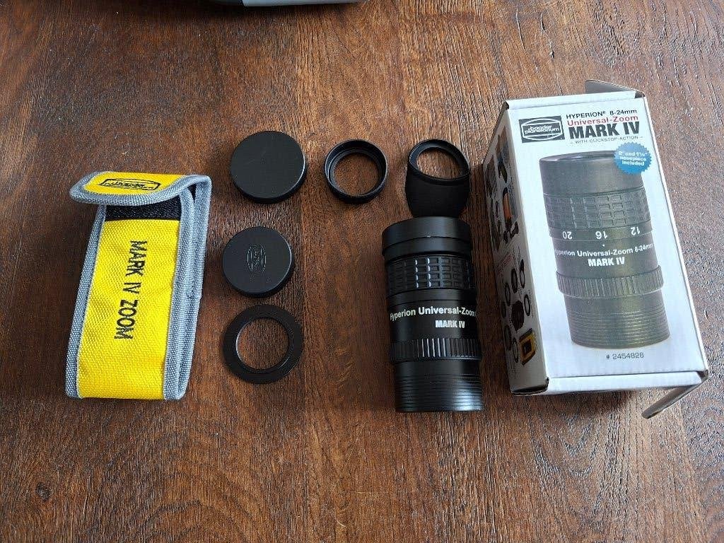 Baader Hyperion Zoom, oculairen enz, Ophalen of Verzenden, Zo goed als nieuw, Minder dan 80 mm, Onderdelen of Toebehoren