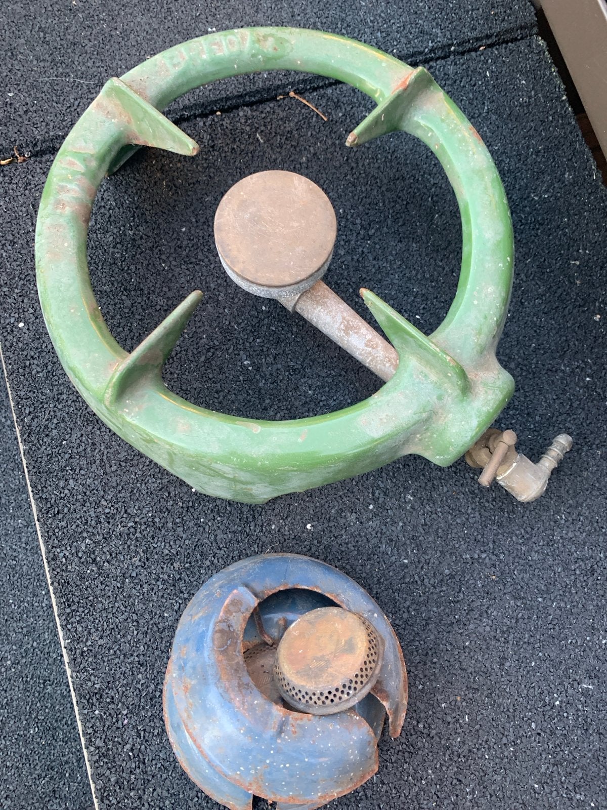 Vintage Camping Gasbrander - Groen, Antiek en Kunst, Ophalen