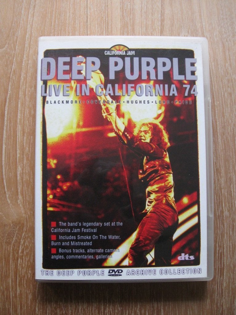 DVD Deep Purple - Live in California 74, Alle leeftijden, Ophalen of Verzenden, Zo goed als nieuw, Concert