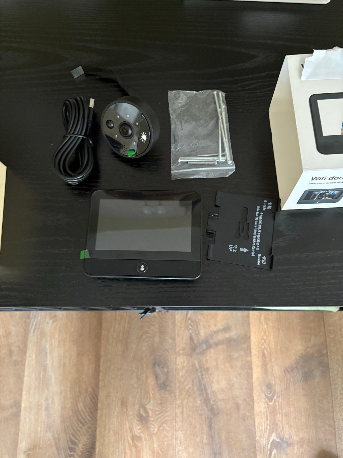 Nieuwe slimme deurbel met camera en scherm - ongebruikt, Huis en Inrichting, Ophalen, Ingebouwde camera, Nieuw, Draadloos
