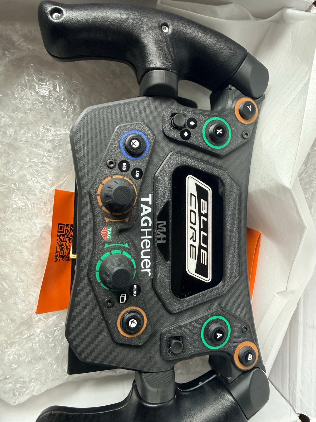 MH Blue Core Tag Heuer F1 stuur, Racestuur, Zo goed als nieuw, Direct drive, PC