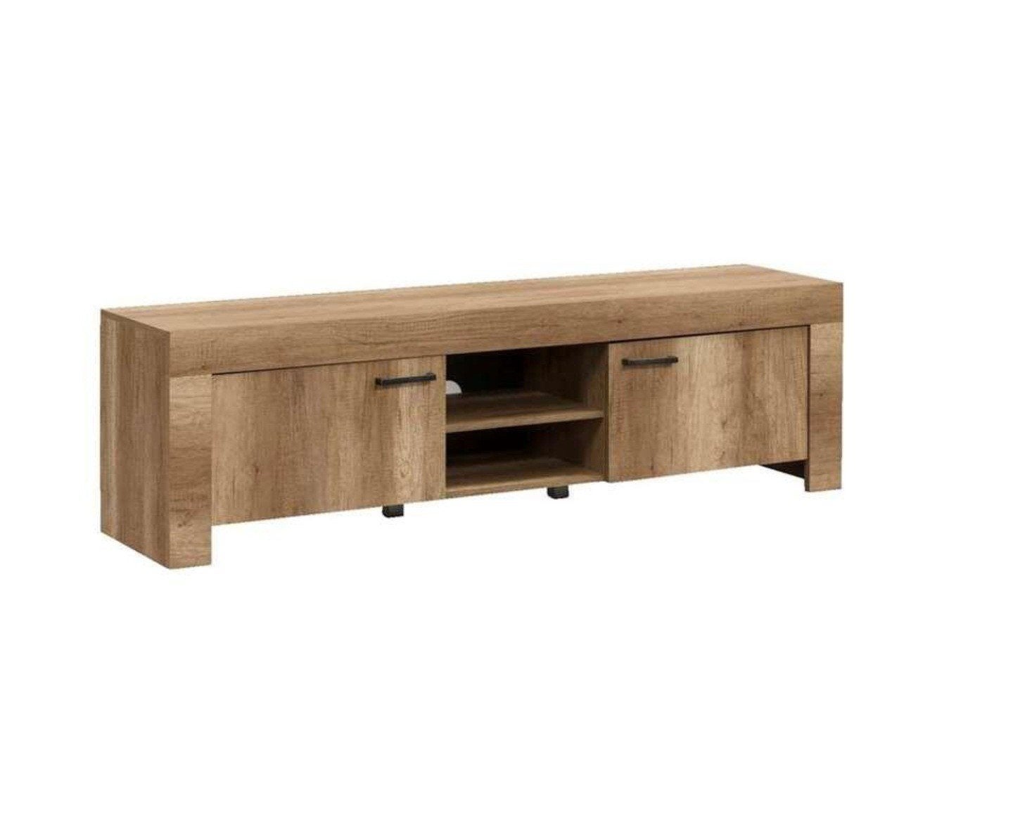 TV meubel kastje Lidia eikenkleur - Leenbakker, Ophalen, 150 tot 200 cm, Minder dan 100 cm, 25 tot 50 cm