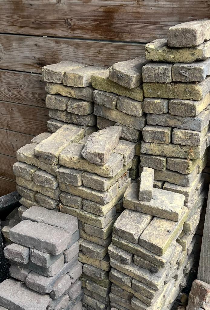 Oude waaltjes / hergebruik / karakter stenen, Tuin en Terras, Ophalen, Gebruikt, Klinkers