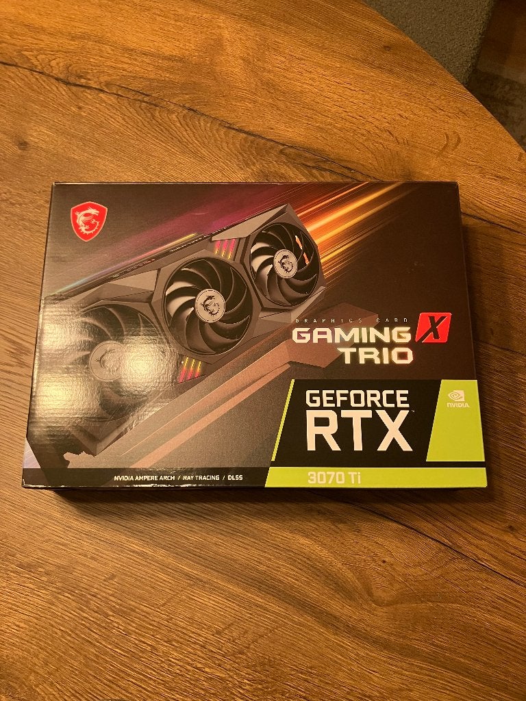 NVIDIA GeForce RTX 3070 Ti Gaming X Trio 8GB videokaart, GDDR6, PCI-Express 4, Ophalen of Verzenden, Zo goed als nieuw
