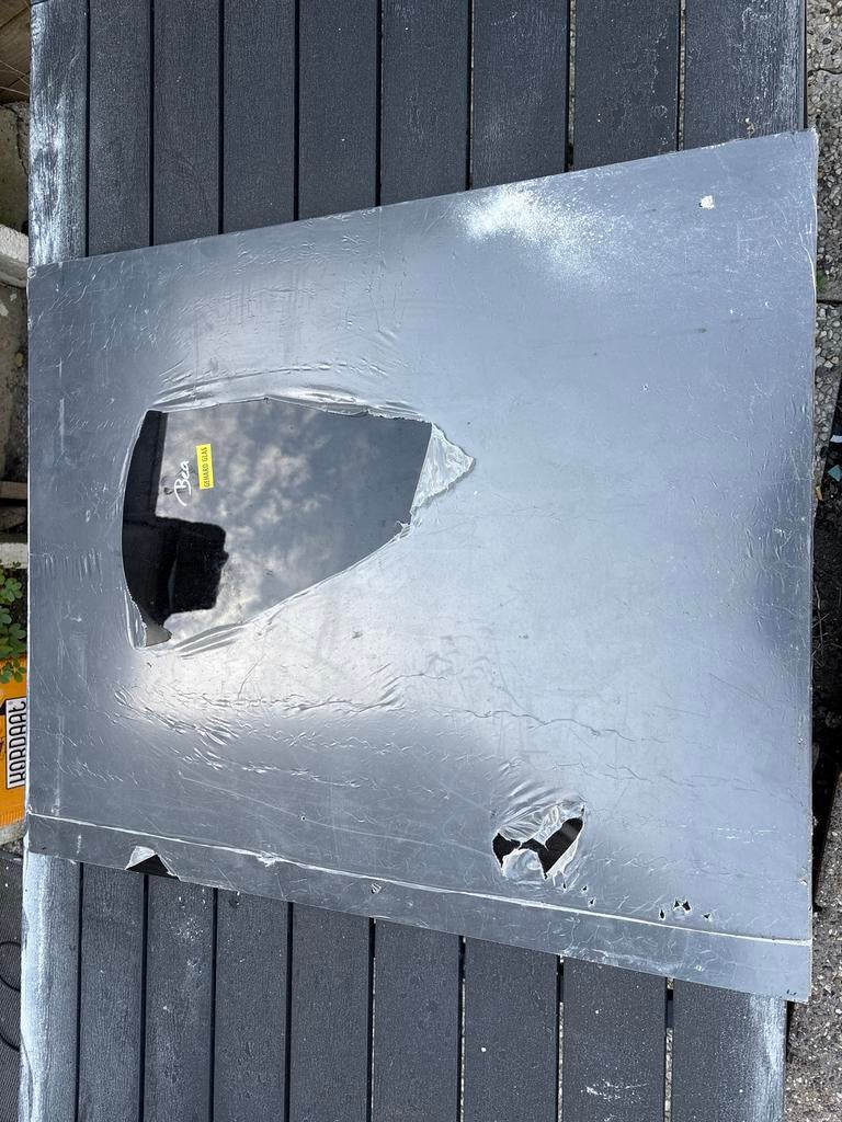 Geslepen glasplaat gehard. 73,5x90 cm, 8 mm dik, Ophalen, Minder dan 80 cm, 80 tot 120 cm, Zo goed als nieuw