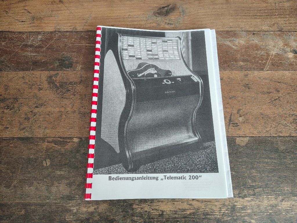 Service Manual: Tonomat Telematic (1957) jukebox Nieuw !!, Verzenden, Nieuw, 1950 tot 1960, Seeburg