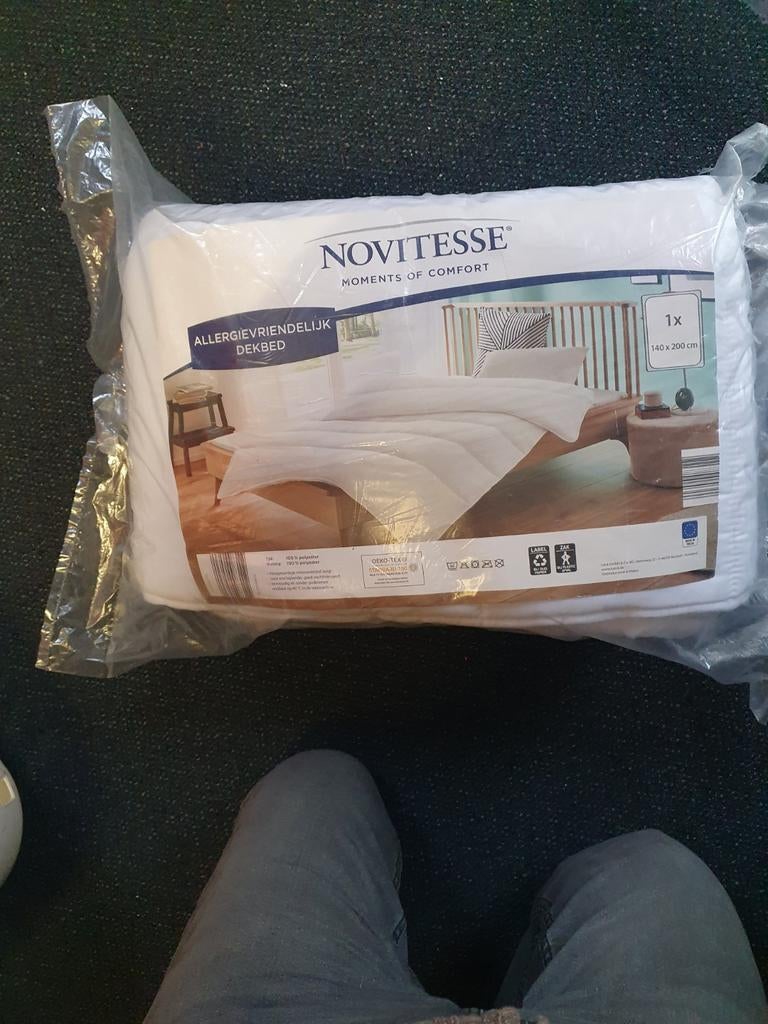 Novitesse Allergievriendelijk Dekbed 140x200 cm, Ophalen, Eenpersoons, Wit, Nieuw