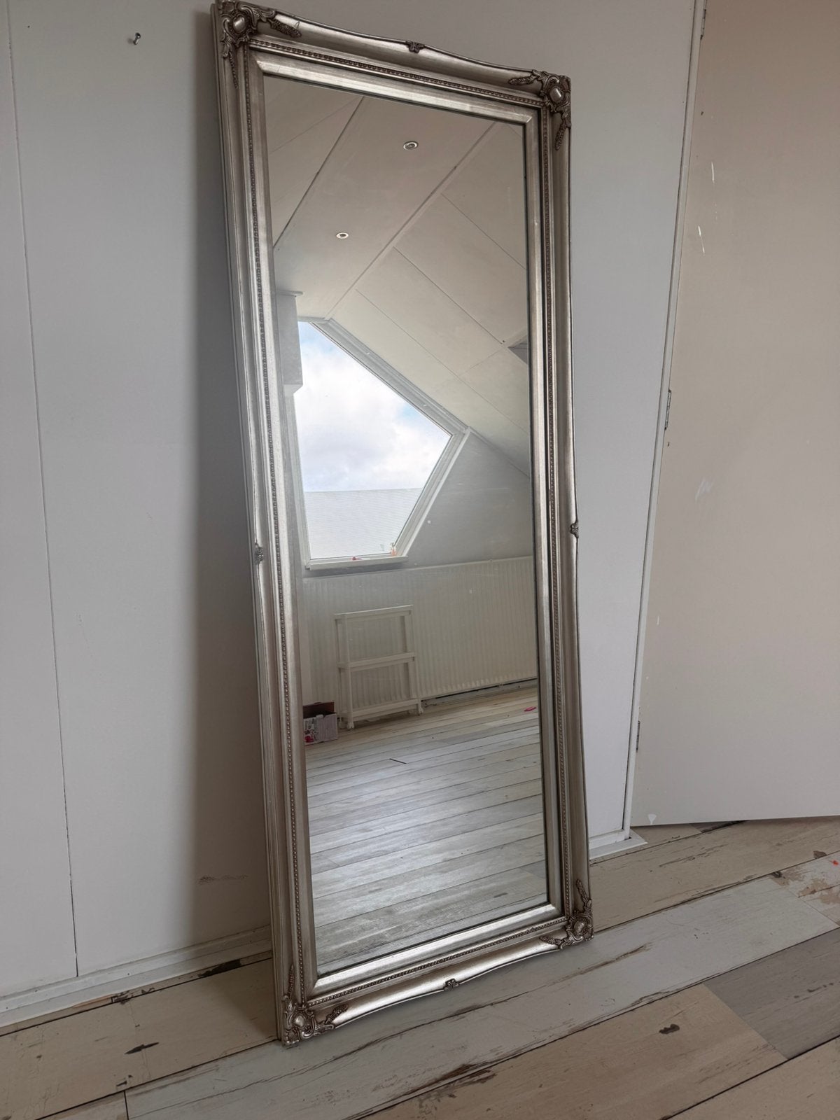 Wandspiegel Zilver, Ophalen, Minder dan 50 cm, Zo goed als nieuw, 150 tot 200 cm