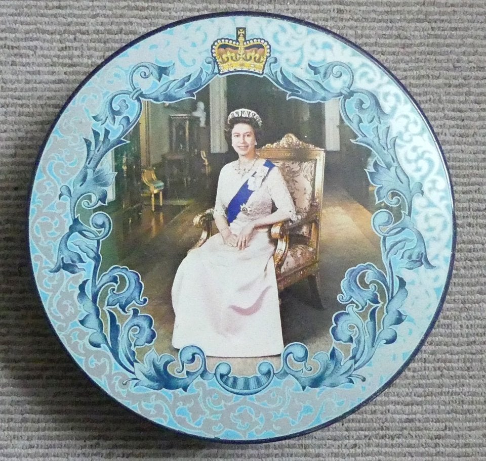 Queen Elizabeth II silver jubilee blik Jamesons chocolates, Verzamelen, Ophalen of Verzenden, Gebruikt, Buitenland, Overige typen