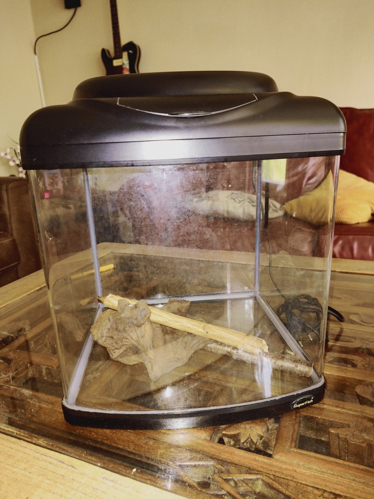 Aquarium 35L, Ophalen, Zo goed als nieuw, Superfish, Inclusief deksel