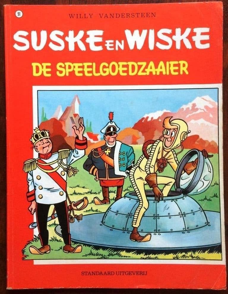Suske en Wiske - De speelgoedzaaier - nr 91, Eén stripboek, Ophalen of Verzenden, Gelezen, Willy Vandersteen
