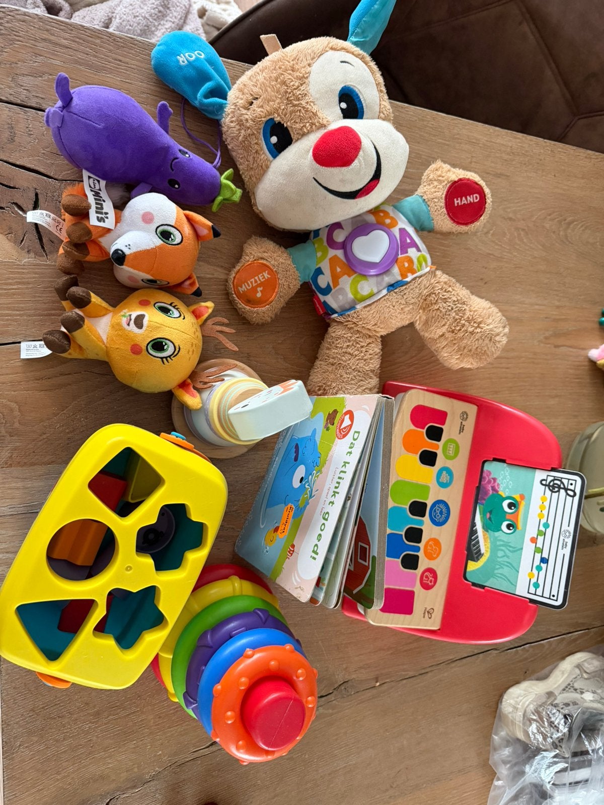 Babyspeelgoed, Ophalen, Gebruikt