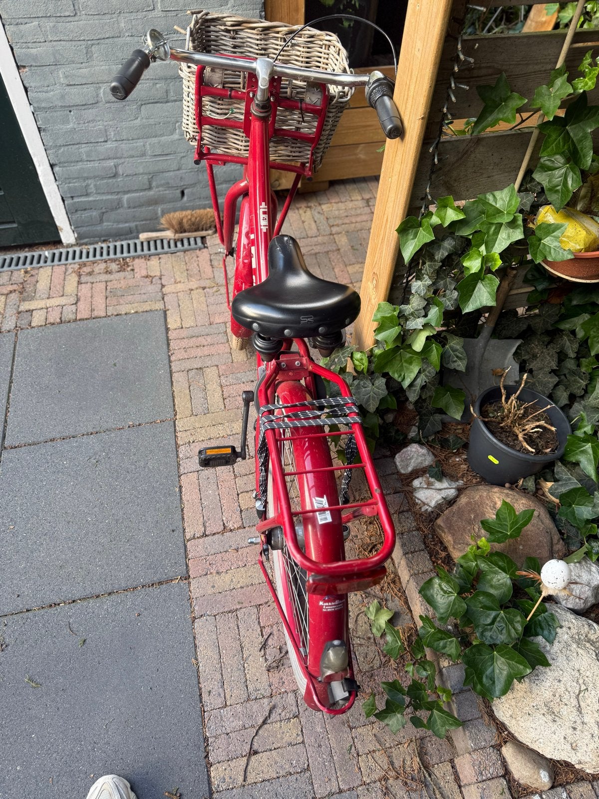 Cortina U4 24” fiets met mandje en bagagedrager, Fietsen en Brommers, Fietsen | Meisjes, Gebruikt, 24 inch, Versnellingen, Ophalen