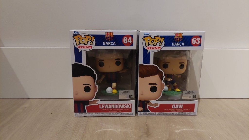 Set van 2 Funko voetbal poppen in OVP FC Barcelona, Ophalen of Verzenden, Zo goed als nieuw