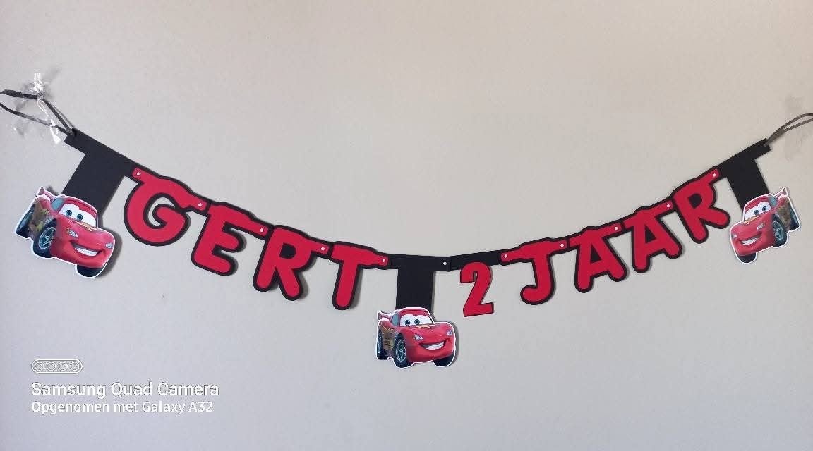 Gepersonaliseerde Naamslinger/versiering voor Feestjes, Ophalen of Verzenden, Nieuw, Versiering, Verjaardag